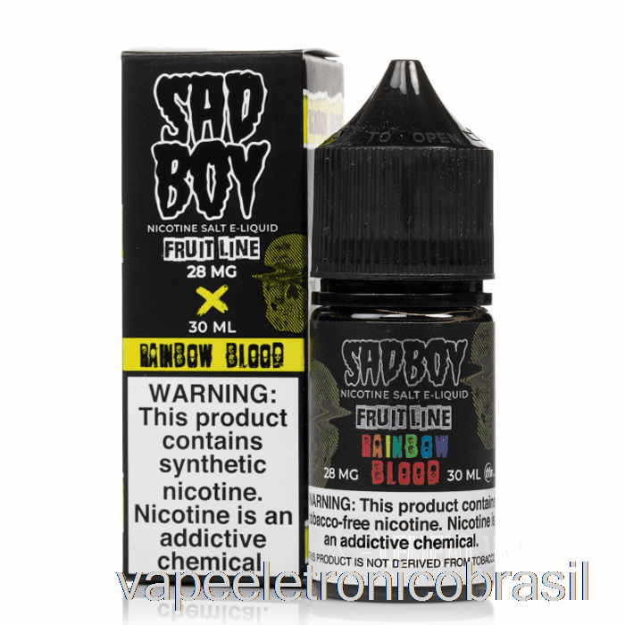 Vape Recarregável Sangue Arco-íris - Sais Sadboy - 30ml 28mg